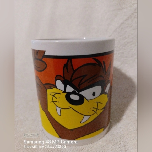 Vintage Looney tunes taz flexing muscle coffee mug - Picture 1 of 7
